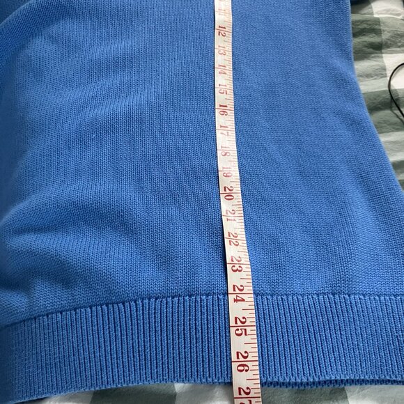 Gap Cotton Crewneck Sweater Womens L Blue Knit Classic Pullover Grandpa - Picture 7 of 7